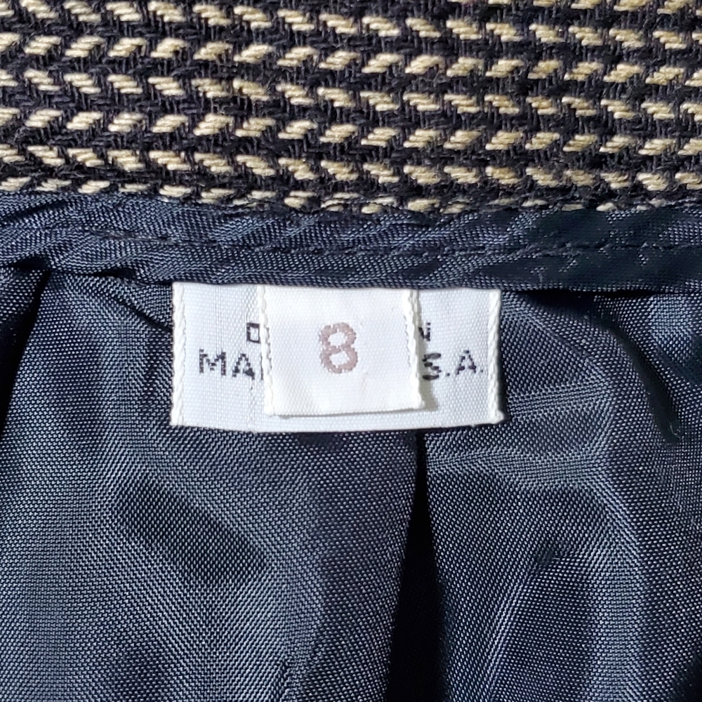 Christian‎ Dior Women’s Herringbone Suit Set. Size 8 - Picture 5 of 16